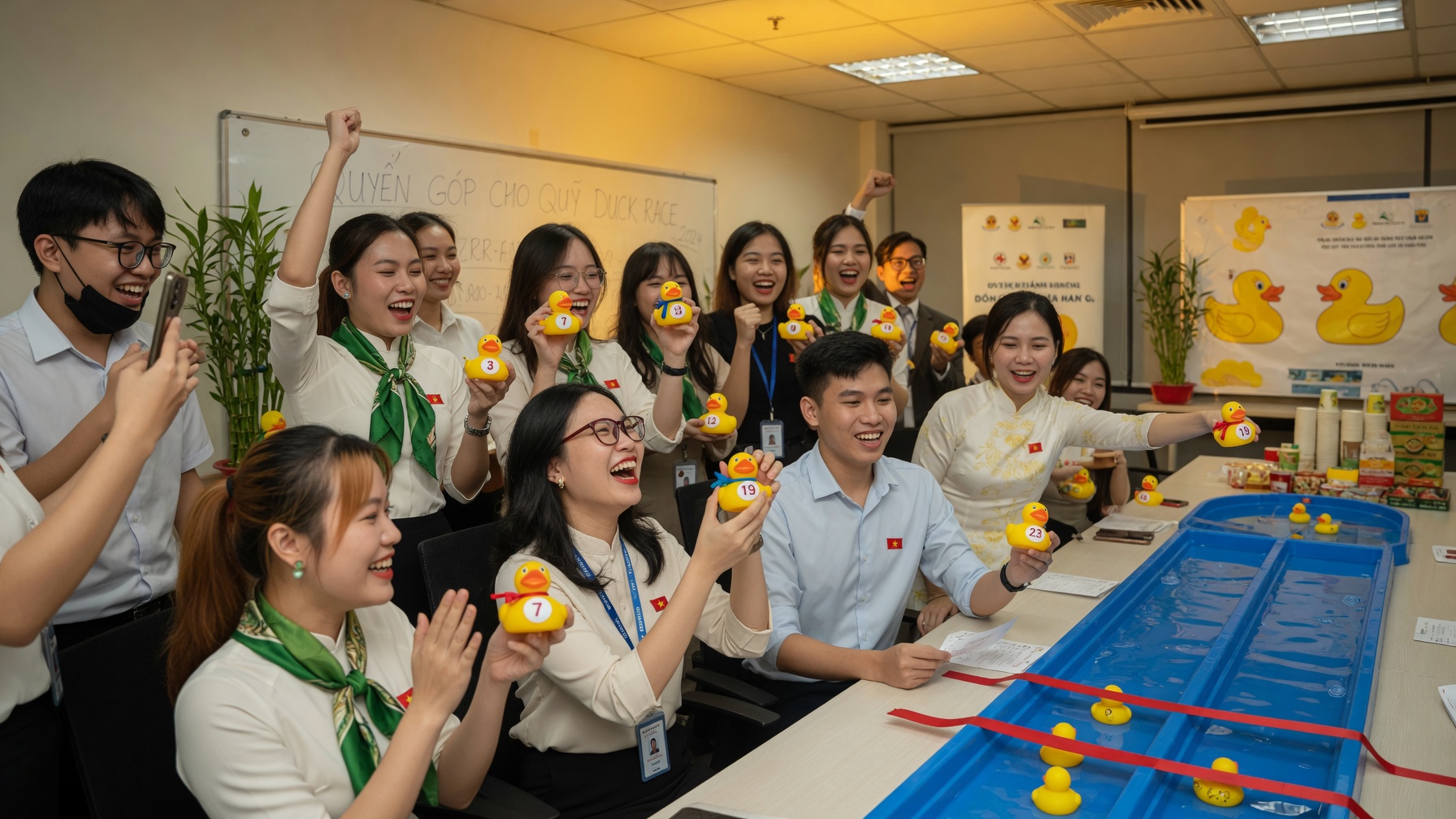 Cuộc đua vịt cao su Duck Race trên đường nước