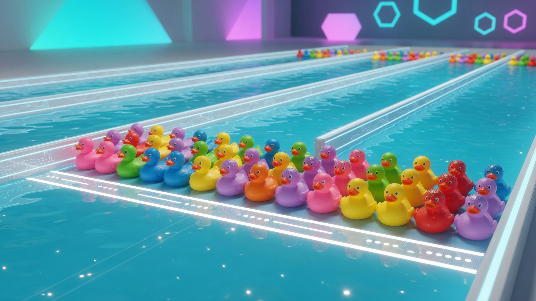 Duck race online nhiều vịt đầy màu sắc cho sự kiện