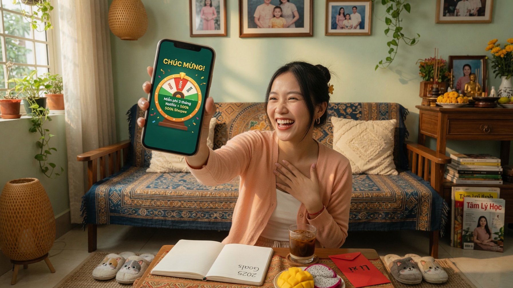 Niềm vui khi dùng vòng quay may mắn cho các việc cá nhân hàng ngày