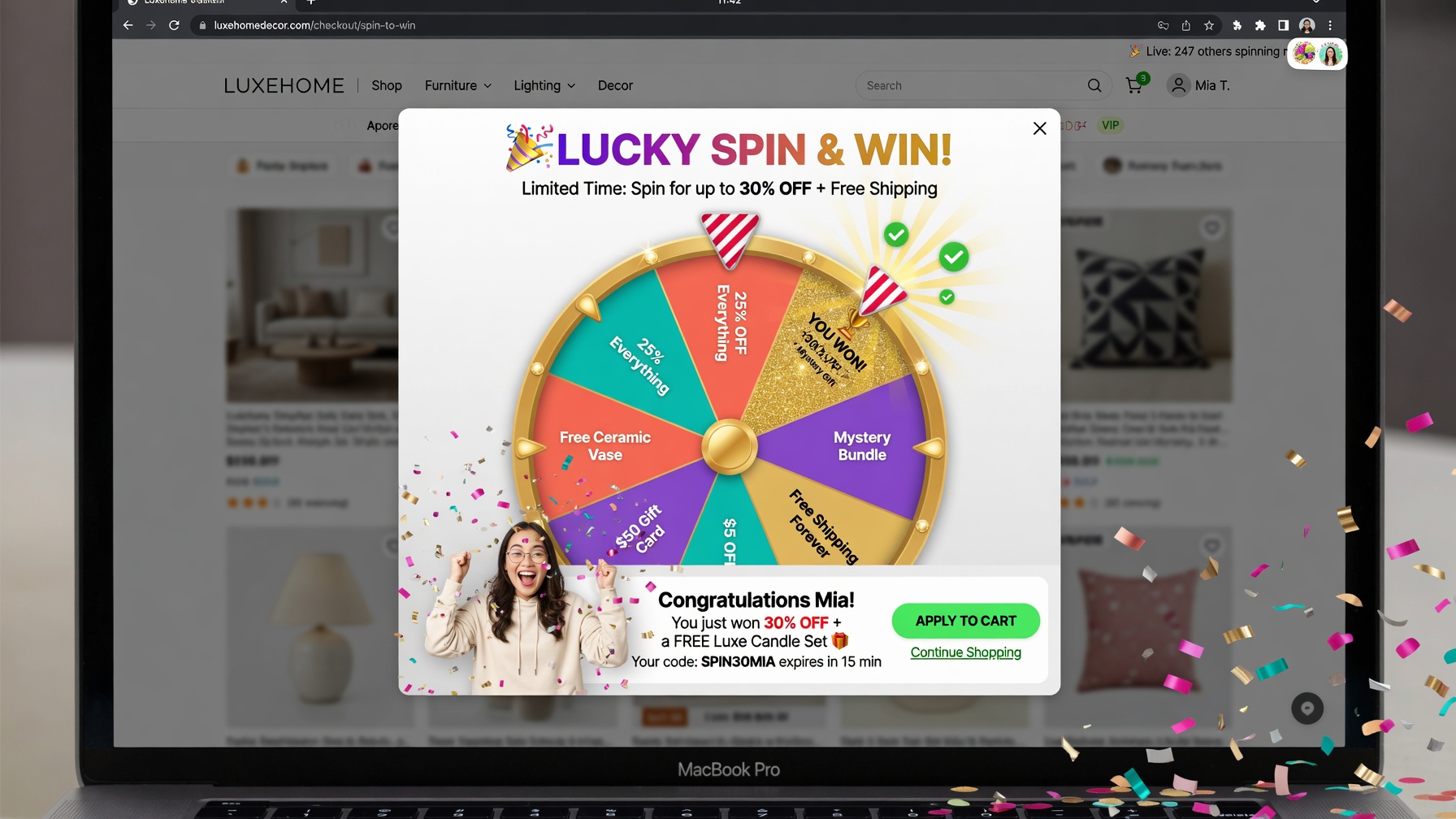 Tích hợp vòng quay may mắn vào website bán hàng